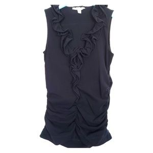 CAbi Ruffle Sleeveless Blouse